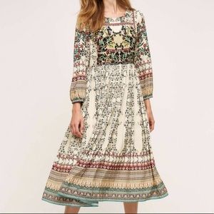 Far Fields Midi Dress from Anthropologie